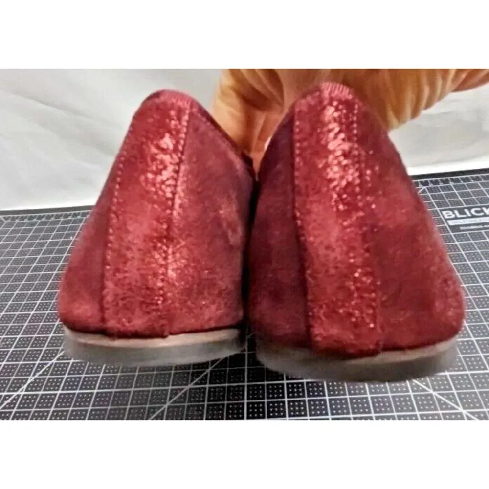 Coach Lola Ballet Bordeaux Suede shoes woman Sz US 9.5 M‎